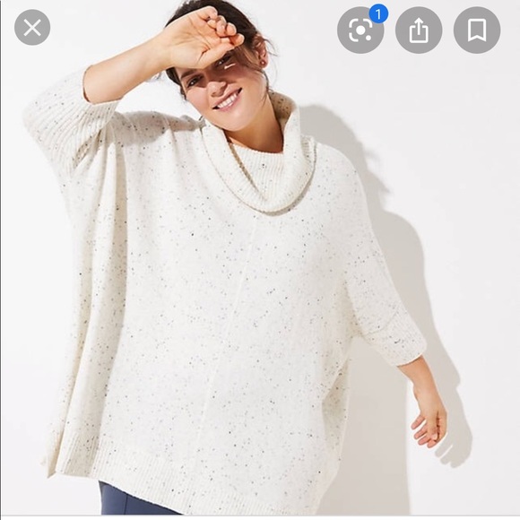 loft sweater poncho